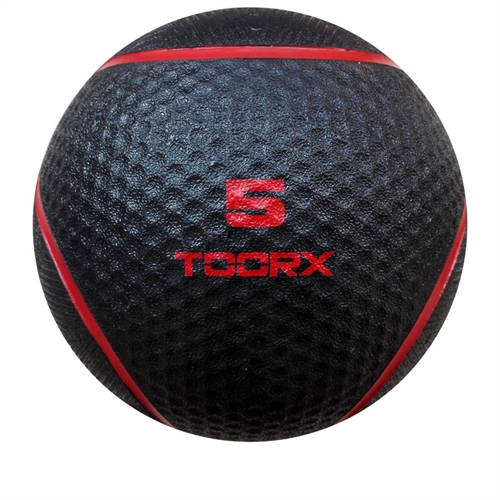 Toorx Medicinbold - 5 kg i sort og rød